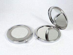 Зеркало круглое с белой вставкой 70*70*10мм