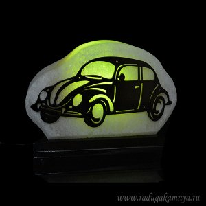 Соляной светильник "Машина" малая 175*80*125мм 2-3кг, свечение зелёное