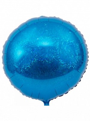 Фольга шар Блеск Круг 32"/80 см Blue Flexmetall