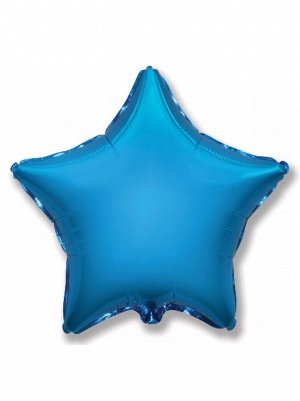 Фольга шар Звезда 18"/45 см металлик синий 1шт Испания Flexmetal