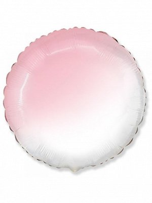 Фольга шар Круг 18"/45 см градиент розовый FM