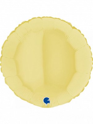 Фольга шар Круг 18"/45 см пастель Matte Yellow Grabo