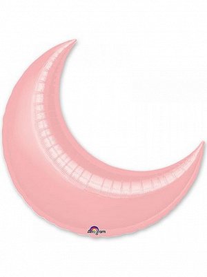 Фольга шар Месяц 35"/87,5 см пастель Pink Anagram
