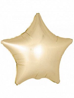 Фольга шар Звезда 18"/45 см золото сатин 1шт Испания Flexmetal