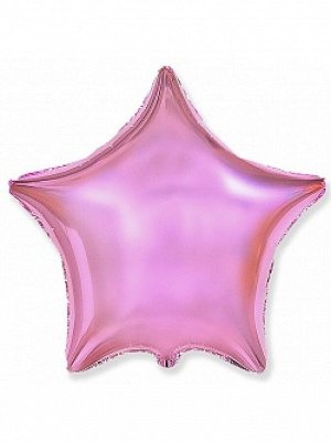 Фольга шар Звезда 18"/46 см светло-розовый 1шт Испания Flexmetal