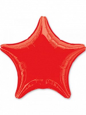Фольга шар Звезда 18"/45 см металлик красный Anagram