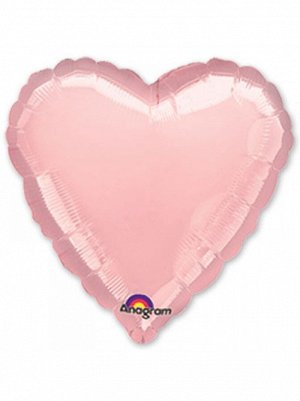 Фольга шар Сердце 18"/45 см металлик Pink Anagram