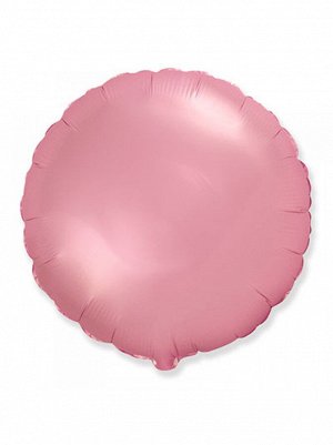 Фольга шар Круг 18"/45 см Cатин Pink Flexmetall