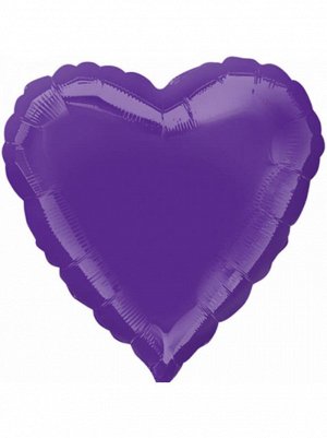 Фольга шар Сердце 18"/46 см металлик New Purple Anagram