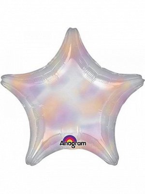 Фольга шар Звезда 18"/45 см БЛЕСК Iridescent Anagram