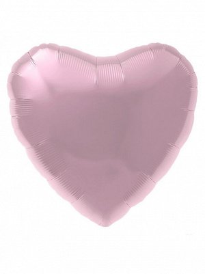 Фольга шар Сердце 18"/48 см Пастель Pink Aqura Россия