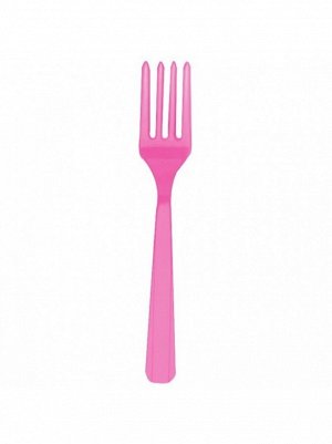Вилка пластик набор 20 шт Bright Pink