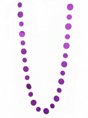 Гирлянда Круги блеск 260 см цвет фиолетовый  HS-21-4