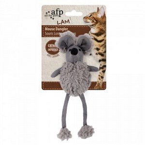 All For Paws Игрушка д/кош Lamb Мышь с кош.мятой 17*8*6см (1/48)