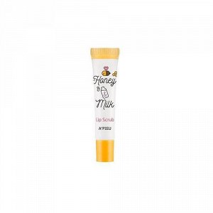 A'PIEU Honey & Milk Lip Scrub Скраб для губ с экстрактом меда и молочными протеинами	15гр