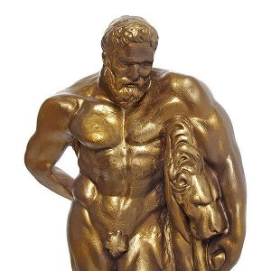 Статуэтка из гипса "Геракл" 47см (античное золото)