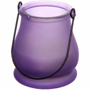 Свеча "Twinkle" 7,2*9,5см в подсвечнике, цвет фиолетовый