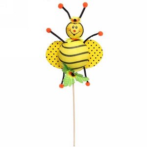 Фигура садовая "Пчелка" 15*27см на штекере ДоброСад