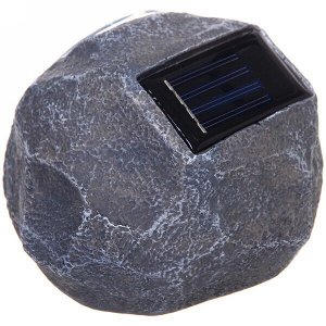 Фонарь садовый "Камень" 13,5*9см, на солнечной батарее, керамика