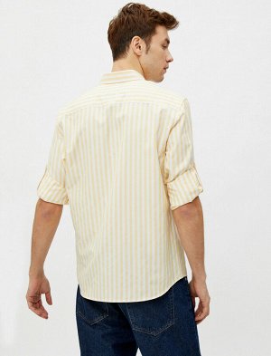 Рубашка Материал: %100  Хлопок Параметры модели: рост: 189 cm, грудь: 99, талия: 75, бедра: 99 Надет размер: M