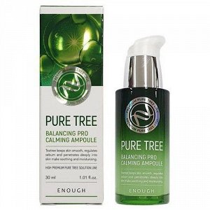 [Enough] Сыворотка для лица с чайным деревом, Pure Tree Balancing Pro Calming Ampoule 30 мл.