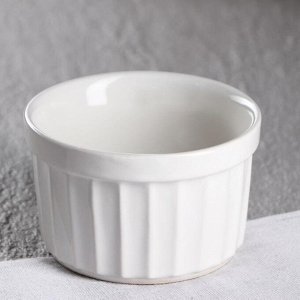 Форма для выпечки "Рамекин", белая, керамика, 0.2 л