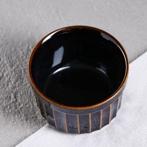 Форма для выпечки "Рамекин", черная, керамика, 0.2 л