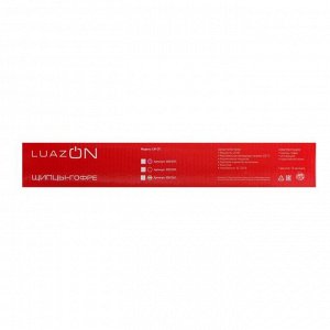 Щипцы-гофре LuazON LW-19, 40 Вт, алюминиевое покрытие, 100 х40 мм, 220 °C, красные