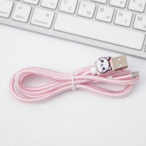 Провод Micro USB «Котик», 1 м, 14,7 х 12 см