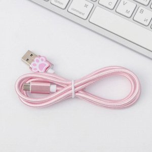 Провод Micro USB «Для милых котиков», 1 м, 14,7 х 12 см