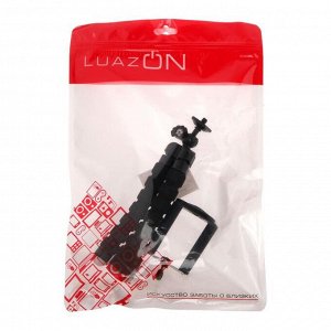 Штатив LuazON настольный, для телефона, гибкие ножки, 17 см, черный