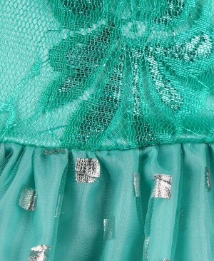 Бирюзовое нарядное платье для девочки Цвет: бирюзовый
