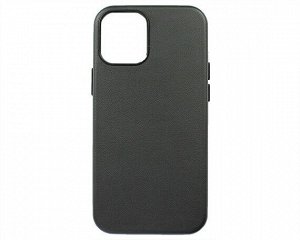 Чехол iPhone 12 Mini Leather Case без лого, черный