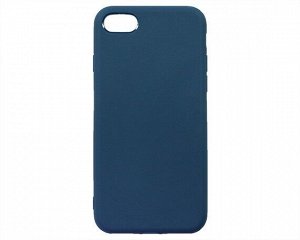 Чехол iPhone 7/8/SE 2020 Силикон Matte 2.0mm (синий)