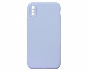 Чехол iPhone X/XS Силикон Matte 2.0mm (лиловый)