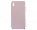 Чехол iPhone X/XS Силикон Matte 2.0mm (пурпурный)