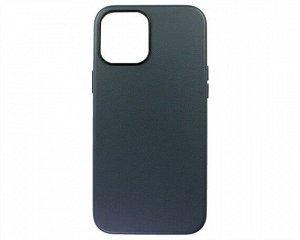 Чехол iPhone 12 Pro Max Leather Case без лого, темно-синий