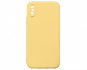 Чехол iPhone X/XS Силикон Matte 2.0mm (желтый)