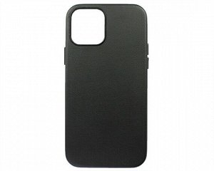 Чехол iPhone 12/12 Pro Leather Case без лого, черный