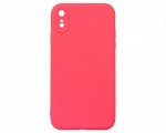 Чехол iPhone XR Силикон Matte 2.0mm (красная роза)