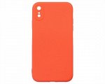 Чехол iPhone XR Силикон Matte 2.0mm (красный коралл)
