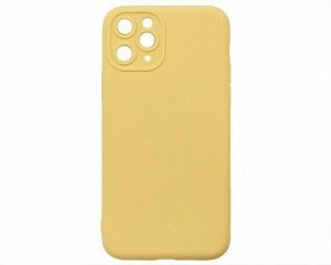 Чехол iPhone 11 Pro Силикон Matte 2.0mm (желтый)