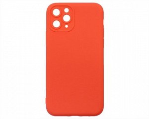 Чехол iPhone 11 Pro Силикон Matte 2.0mm (красный коралл)