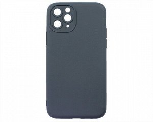 Чехол iPhone 11 Pro Силикон Matte 2.0mm (темно-синий)