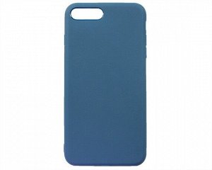Чехол iPhone 7/8 Plus Силикон Matte 2.0mm (синий)