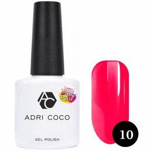 Цветной гель-лак «Pretty dolly» ADRICOCO №10 неоновый розовый
