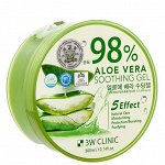 Гель универсальный АЛОЭ Aloe Vera Soothing Gel 98%  3W CLINIC 300 мл