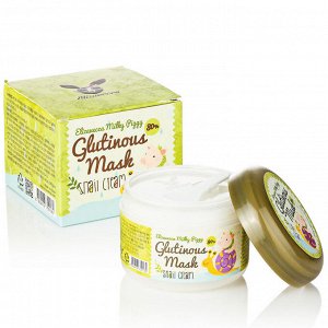 750130 ELIZAVECCA MILKY PIGGY GLUTINOUS MASK 80% SNAIL CREAM Крем-маска с муцином улитки 100 мл