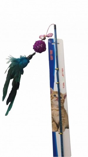 Дразнилка для кошки с перьями