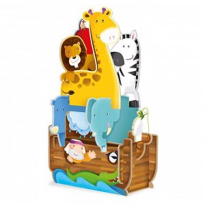 Wood Toys™ Книга + Пазл гигантский 3D Ноев Ковчег